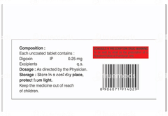 Digoxin 0.25 Tablet 10