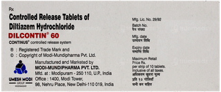 Dilcontin 60 Tablet 10