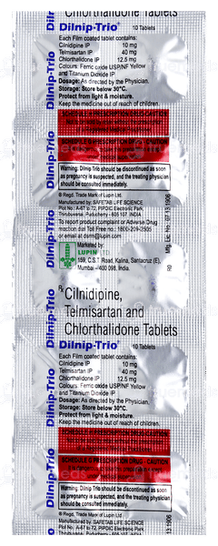 Dilnip Trio Tablet 10 Dilnip Trio Tablet 10