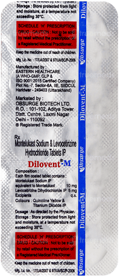 Dilovent M Tablet 10