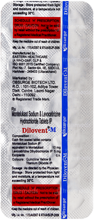 Dilovent M Tablet 10