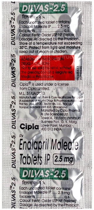 Dilvas 2.5 Tablet 10