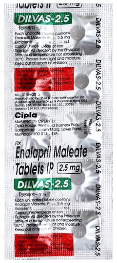 Dilvas 2.5 Tablet 10 Dilvas 2.5 Tablet 10