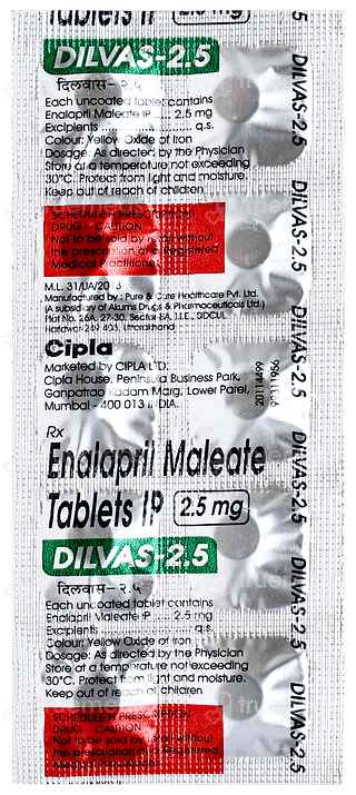 Dilvas 2.5 Tablet 10