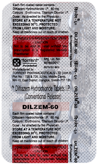 Dilzem 60 Tablet 15