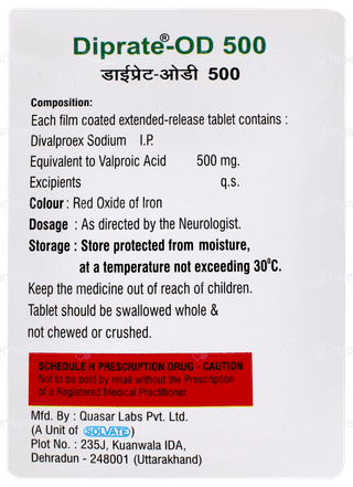 Diprate Od 500 Tablet 10