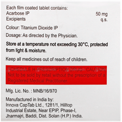 Disorb 50 Mg Tablet 10
