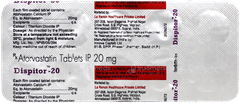 Dispitor 20 Tablet 10 Dispitor 20 Tablet 10