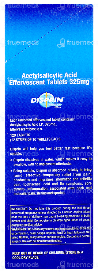 Disprin Regular 325mg Effervescent Tablet 10