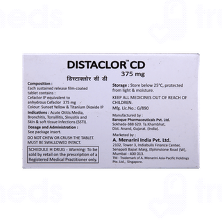Distaclor Cd 375mg Tablet 10