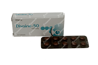 Divaine 50 MG Tablet 10