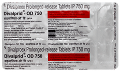 Divalprid Od 750 Tablet 10 Divalprid Od 750 Tablet 10