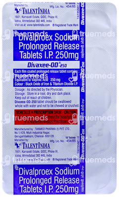 Divaxee Od 250 Tablet 10 Divaxee Od 250 Tablet 10