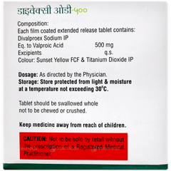 Divaxee Od 500 Tablet 10 Divaxee Od 500 Tablet 10