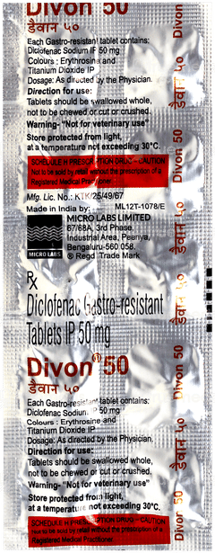 Divon 50 Tablet 10