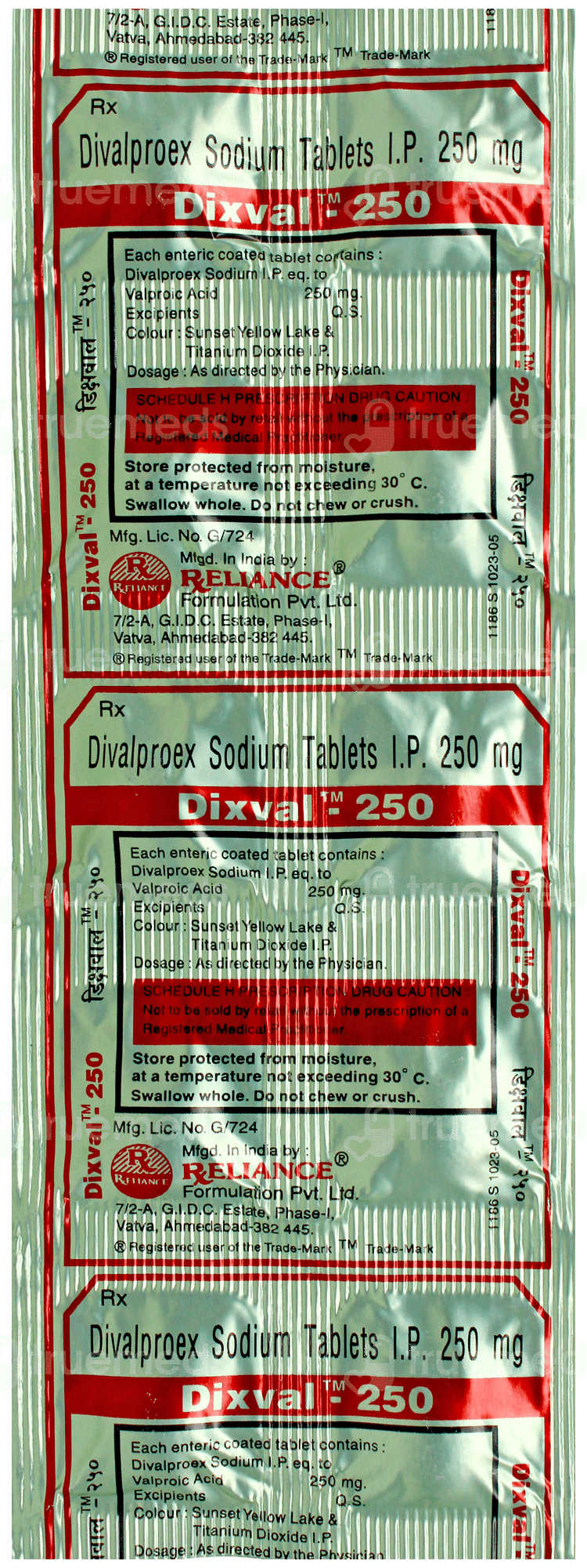 Dixval 250Mg Tablet 10