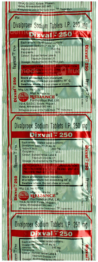 Dixval 250mg Tablet 10