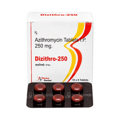 Dizithro 250 Mg Tablet 6