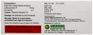 Dm Lef 10 Tablet 10