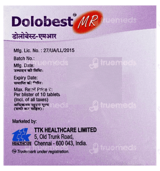 Dolobest Mr 4/100 Mg Tablet 10