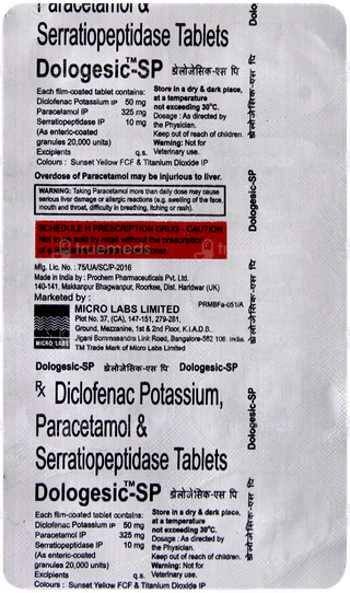Dologesic Sp Tablet 10