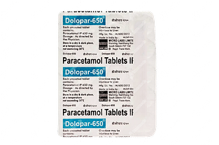 Dolopar 650 MG Tablet 15