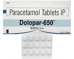Dolopar 650 Tablet 15 Dolopar 650 Tablet 15