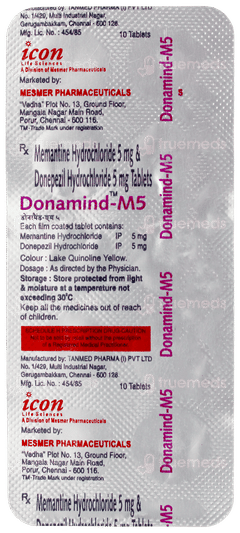 Donamind M 5/5 Mg Tablet 10 Donamind M 5/5 Mg Tablet 10