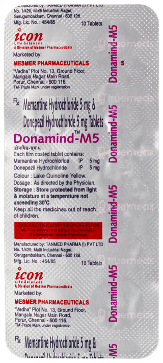 Donamind M 5/5 Mg Tablet 10