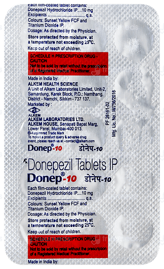 Donep 10 Tablet 15