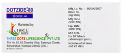 Dotzide 80 Tablet 10 Dotzide 80 Tablet 10