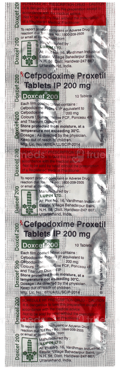 Doxcef 200 Tablet 10 Doxcef 200 Tablet 10