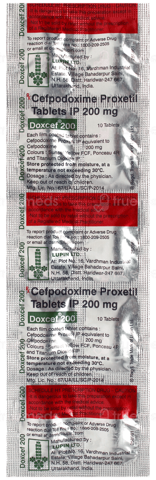 Doxcef 200 Tablet 10