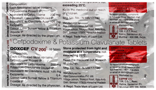 Doxcef Cv 200 Tablet 10