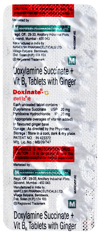 Doxinate G Tablet 10