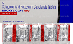 Droxyl Clav 500 Tablet 10 Droxyl Clav 500 Tablet 10