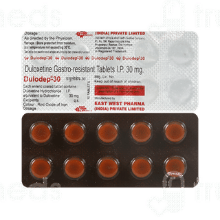 Dulodep 30 MG Tablet 10