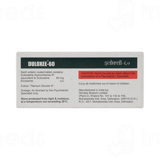 Duloxee 60 MG Tablet 10