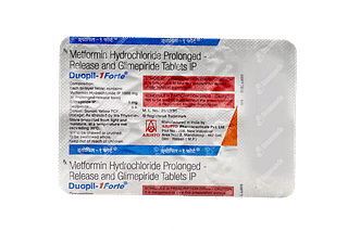 Duopil Forte 1/1000 MG Tablet Pr 10