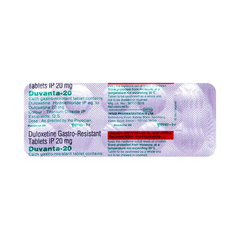 Duvanta 20 MG Tablet 10 Duvanta 20 MG Tablet 10