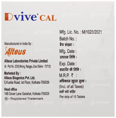 Dvive Cal Tablet 15 Dvive Cal Tablet 15