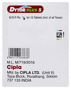 Dytor Plus 5 Tablet 15