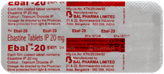 Ebal 20 Tablet 10 Ebal 20 Tablet 10