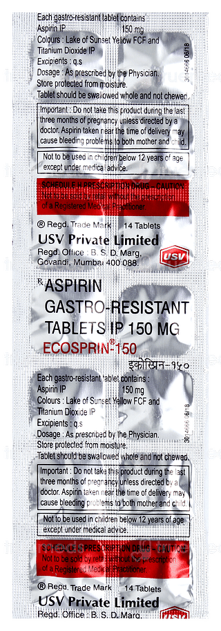 Ecosprin 150 Tablet 14