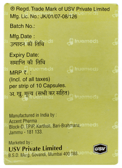 इकोस्प्रिन अेव्ही 75/20 कैप्सूल 10