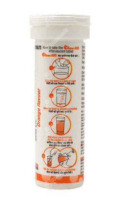Effenac 600 Orange Flavour Effervescent Tablet 10