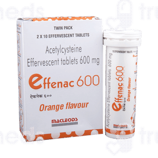 Effenac 600 Orange Flavour Effervescent Tablet 10