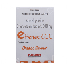Effenac 600 Orange Flavour Effervescent Tablet 10 Effenac 600 Orange Flavour Effervescent Tablet 10