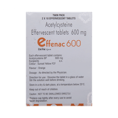 Effenac 600 Orange Flavour Effervescent Tablet 10 Effenac 600 Orange Flavour Effervescent Tablet 10