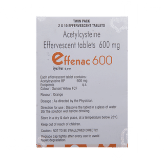 Effenac 600 Orange Flavour Effervescent Tablet 10